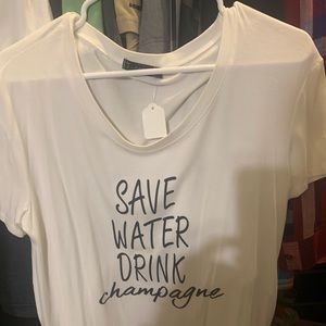 New save water drink champagne shirt